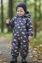 PogoKids, демисезонный комбинезон PG88261-2 (серый, ёжики)